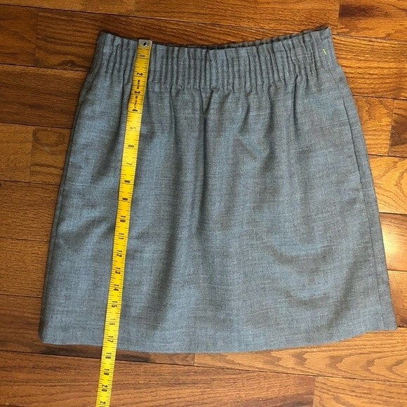 J Crew Factory Grey Wool Sidewalk Skirt Women’s 4 - Picture 3 of 6